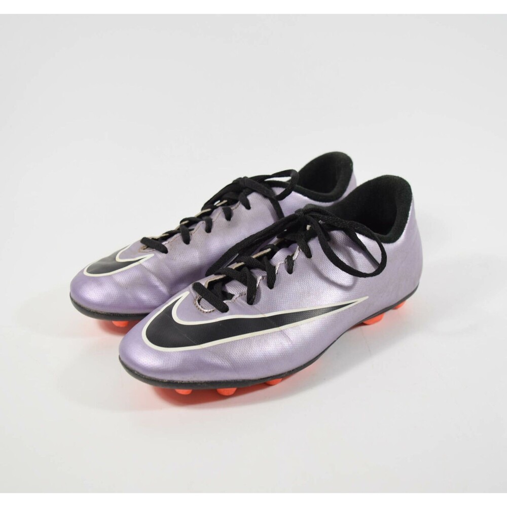 Nike Jr Mercurial Vortex Metallic Lilac Soccer Cleats Shoes Sneakers Sz 5Y